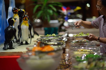 Image showing buffet food