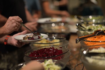 Image showing buffet food