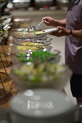 Image showing buffet food