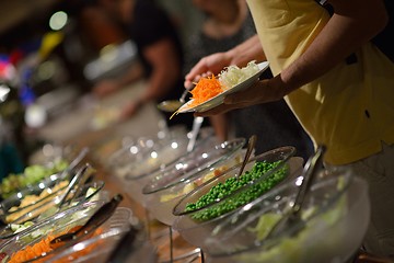 Image showing buffet food