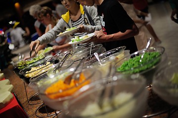 Image showing buffet food