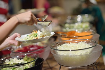 Image showing buffet food