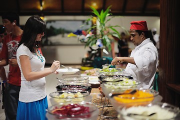 Image showing buffet food