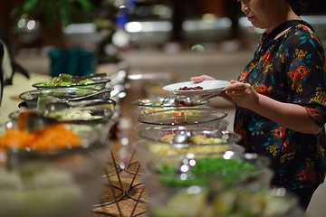 Image showing buffet food