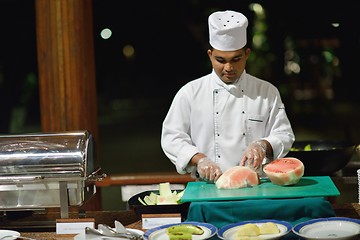 Image showing buffet food