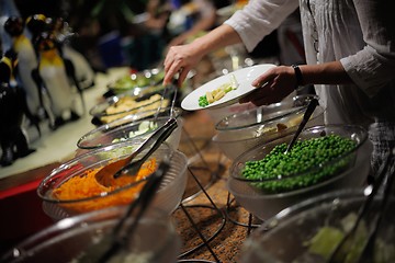 Image showing buffet food