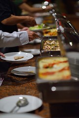 Image showing buffet food