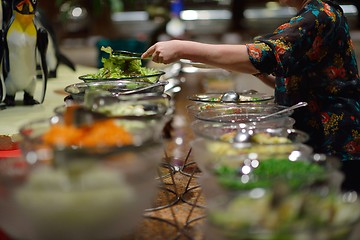 Image showing buffet food