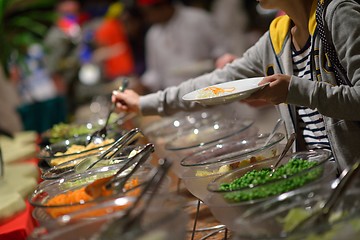 Image showing buffet food