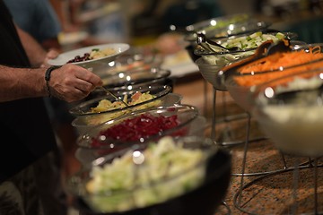 Image showing buffet food