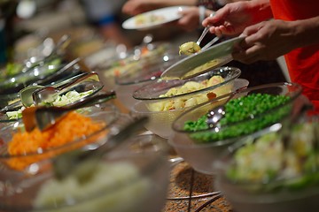 Image showing buffet food