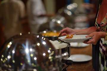 Image showing buffet food