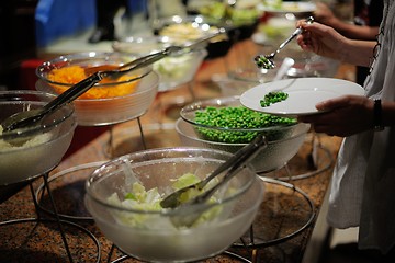 Image showing buffet food