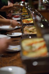 Image showing buffet food