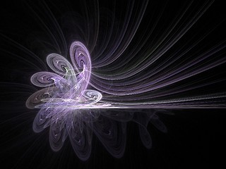 Image showing Fractal flower - abstract background