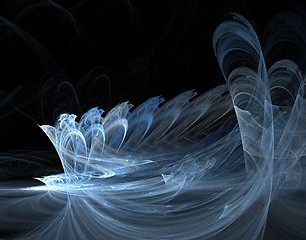 Image showing Angel wings - 3D fractal graphics