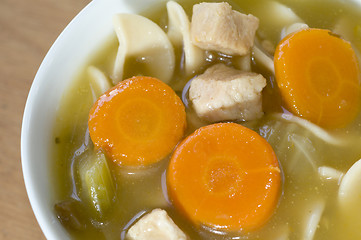 Image showing turkey noodle soup