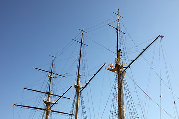 Image showing Sailing vessel at the dock