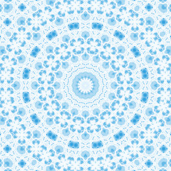 Image showing Abstract blue pattern on white