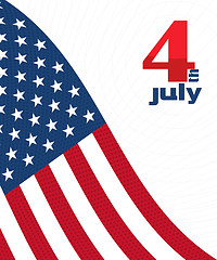 Image showing 4th of july design card