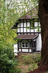 Image showing Half timber frame house