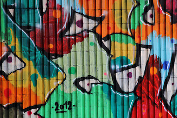 Image showing graffiti background (street art)