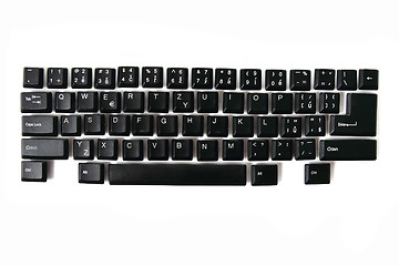 Image showing easy black keyboard 