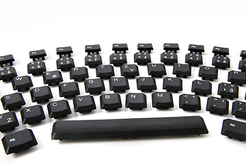 Image showing ergonomic black keyboard