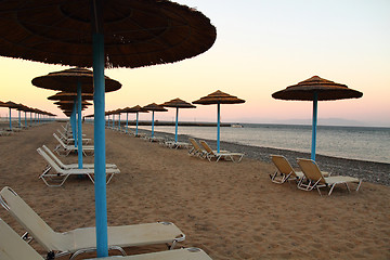 Image showing greece beach in the hot summer 