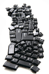 Image showing chaos black keyboard keys 