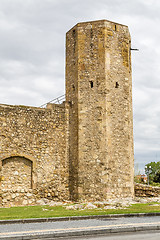 Image showing A view of the roman circus tower, Tarragona, Spain.