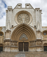 Image showing Tarragona Cathedral. One of most famous places of province. Catalonia, Spain.