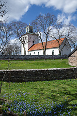 Image showing Provincial church at springtime