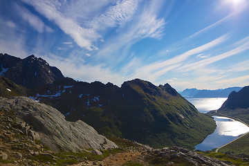 Image showing Natural landscape on Lofoten