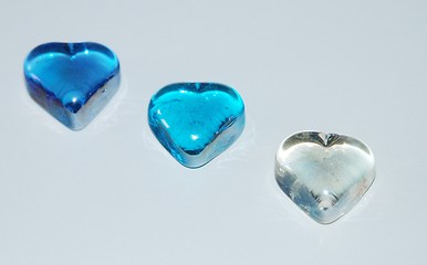 Image showing blue hearts