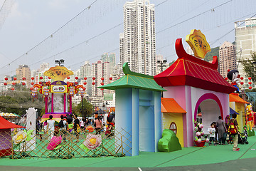Image showing Mid-autumn lantern carnival in Hong Kong