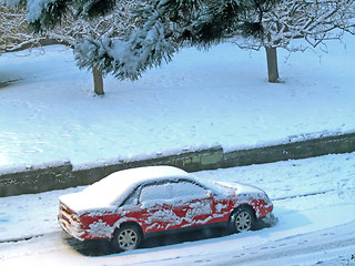 Image showing Car in snow