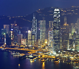 Image showing Hong Kong at night