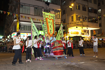 Image showing Tai Hang Fire Dragon Dance in Hong Kong