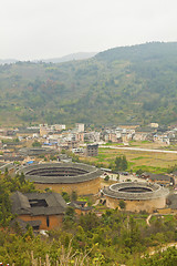 Image showing Tulou, a historical site in Fujian china. World Heritage.