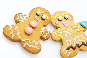 Image showing Ginger bread man isolated on white background