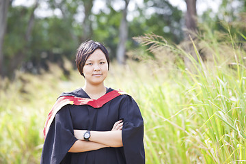 Image showing Asian woman graduation