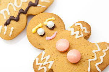 Image showing Ginger bread man isolated on white background