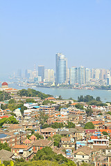 Image showing Xiamen aerial view from Gulang-yu island, China