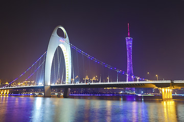 Image showing Guangzhou at night, China.