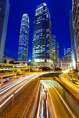 Image showing Hong Kong city at night