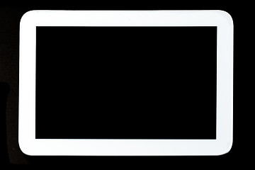 Image showing Tablet PC on black background