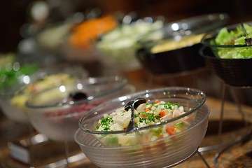 Image showing buffet food