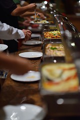 Image showing buffet food