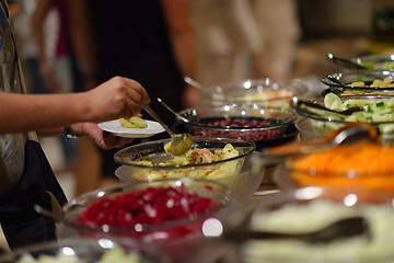 Image showing buffet food